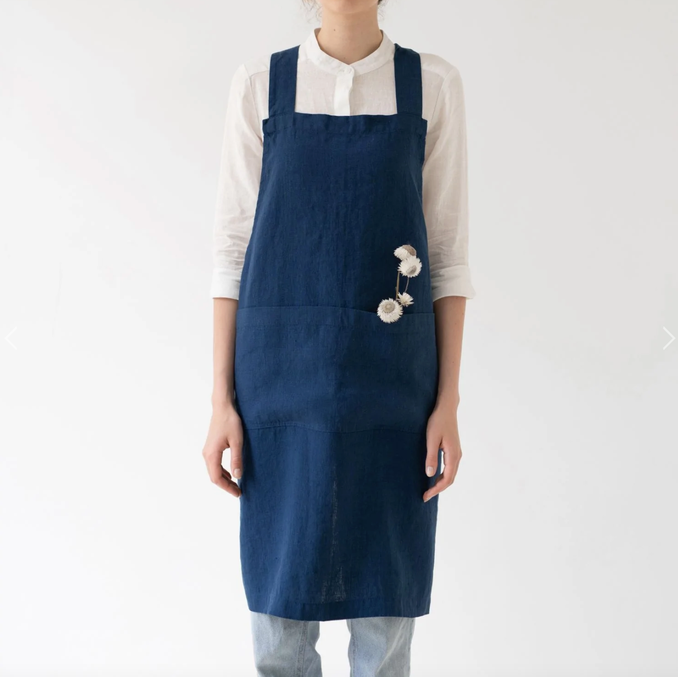 Navy Crossback Apron