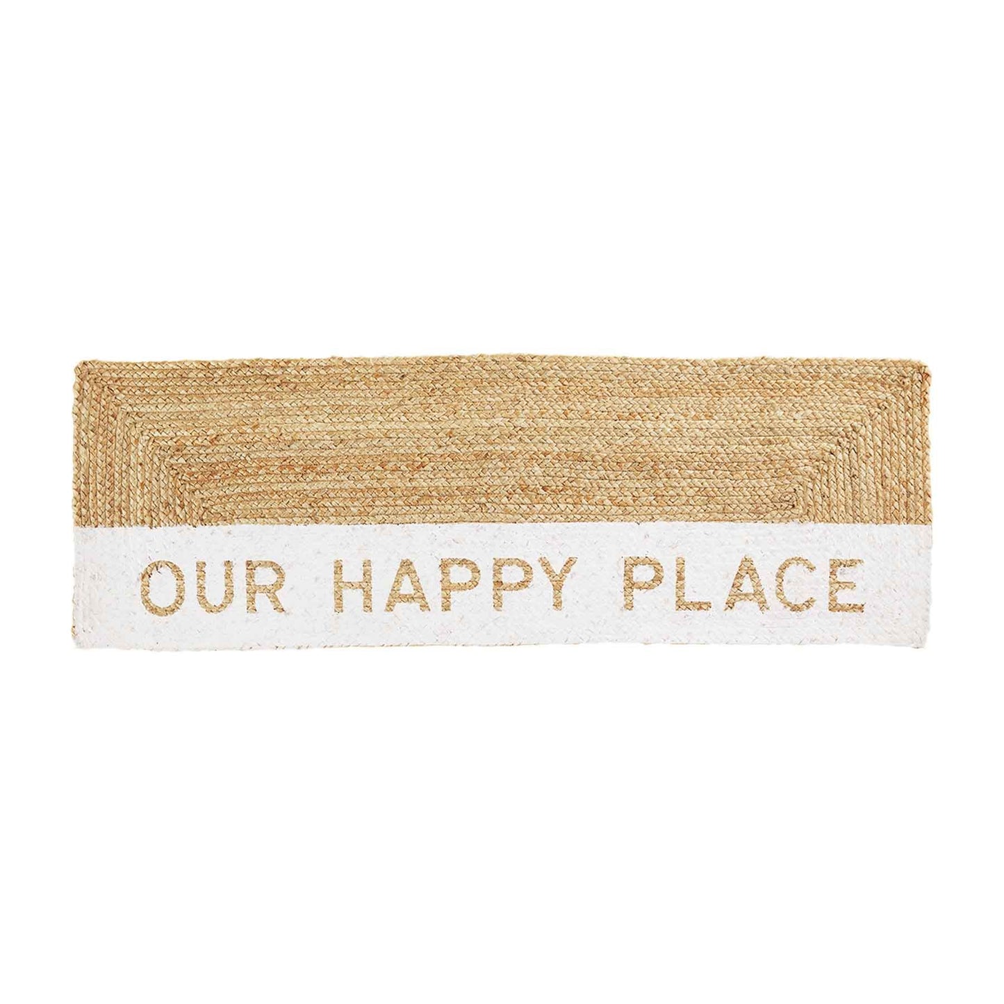 Our Happy Place Jute Doormat