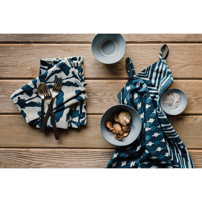 Flourish Block Print Napkins Set of 4