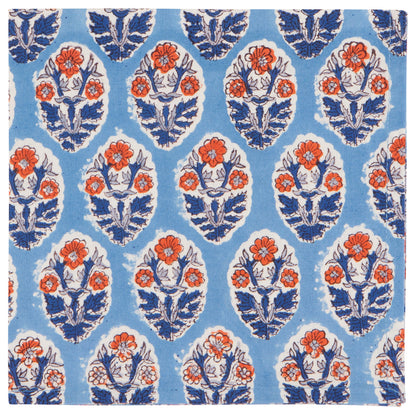 Vista Block Print Napkins Set of 4