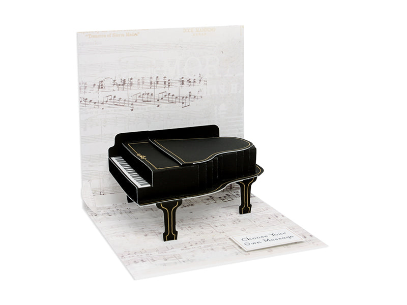 Pop-up Baby Grand Piano Card