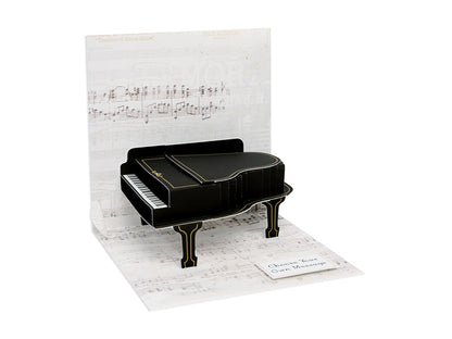 Pop-up Baby Grand Piano Card