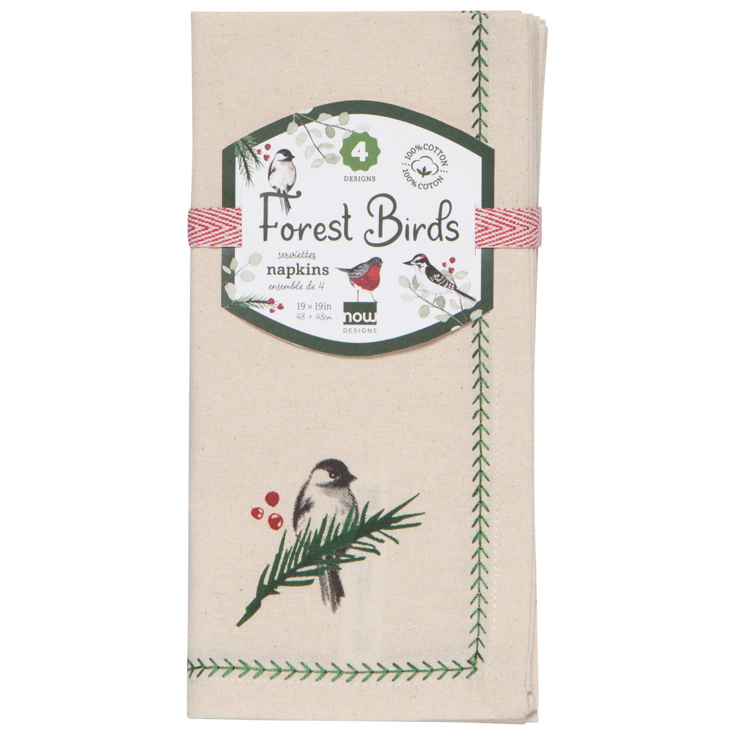 Forest Birds Napkins Set of 4