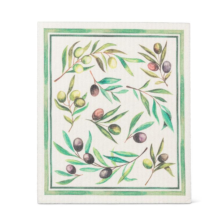Swedish Dishcloth Olives + Leaves