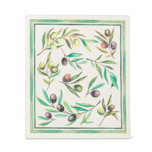 Swedish Dishcloth Olives + Leaves