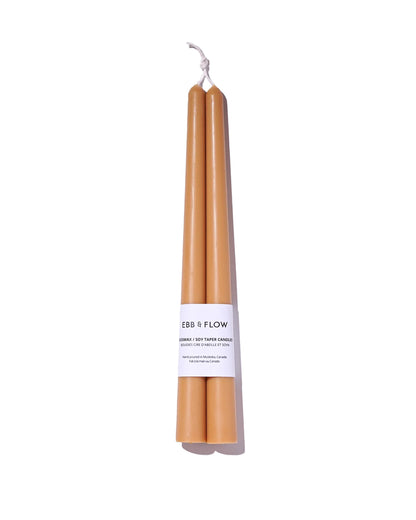 Beeswax / Soy Taper Candles Mustard