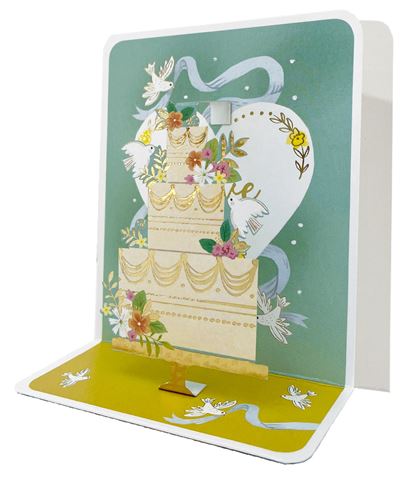 Cake Doves Petite Pop-Up Card