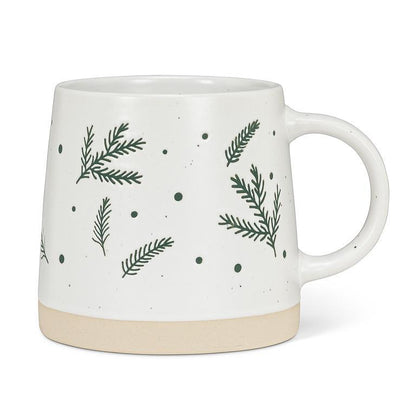 Wide Base Pine Branch Mug