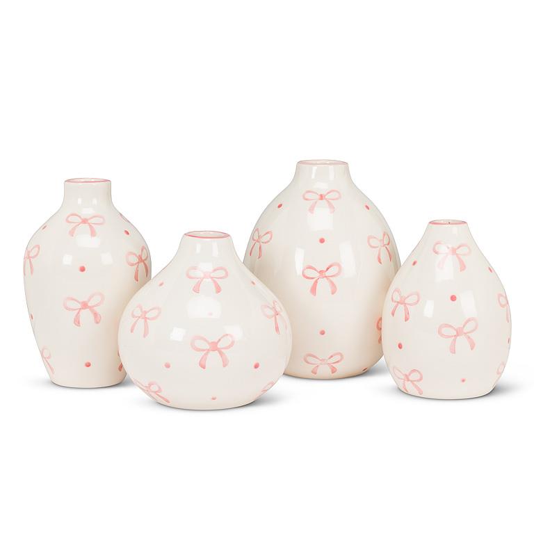 Small Ball Vase With Bows