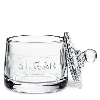 Classic Text Sugar Pot With Lid
