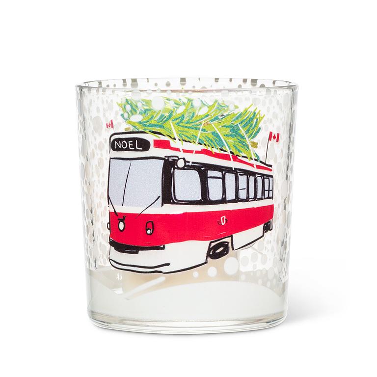 Toronto Streetcar Holiday Votive