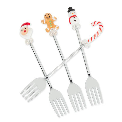 Holiday Icon Cocktail Forks Set of 4
