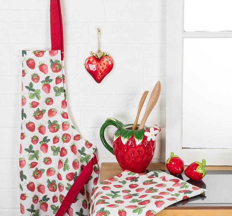 Strawberry Salt + Pepper Shakers