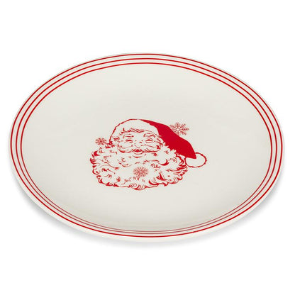 Vintage Santa Bone China Cake Plate
