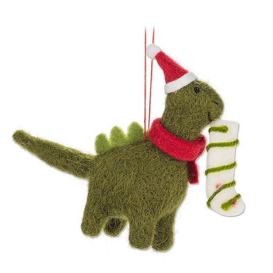 F107 - Holiday Dinosaur Ornament