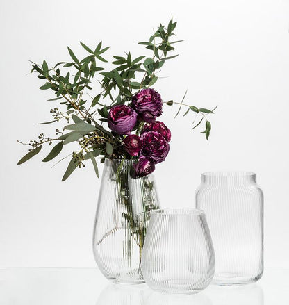 Small Narrow Optic Wide Bottom Vase
