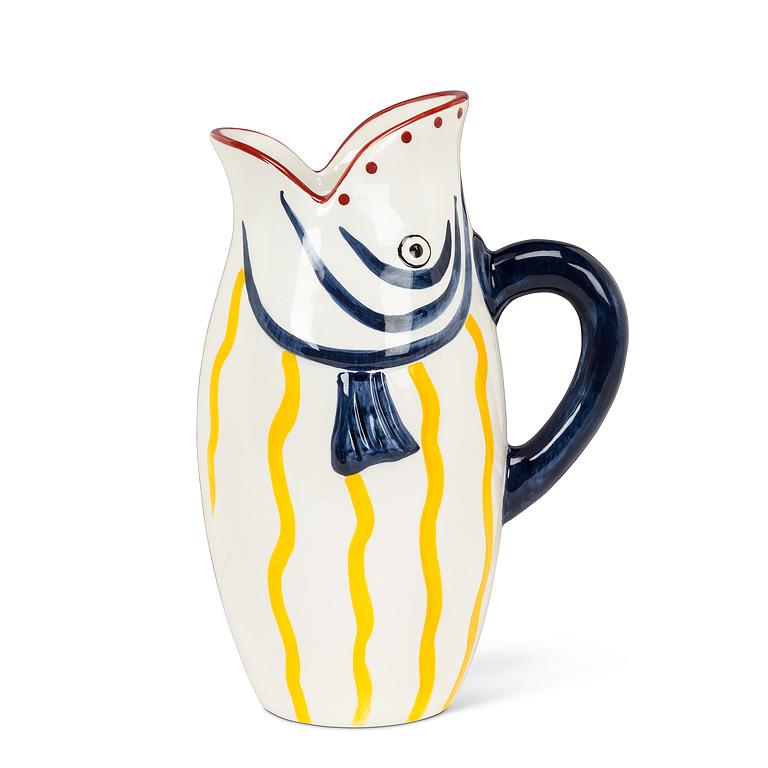 Fish Jug With Ice Lip