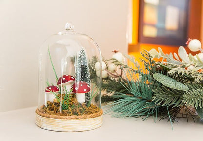 Mushroom in Forest Dome Ornament