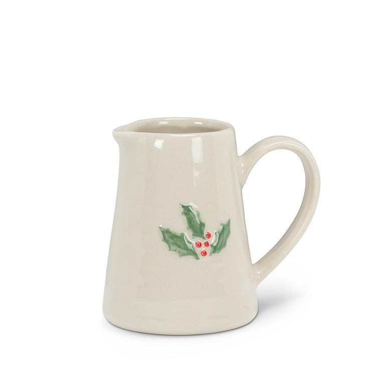 Holly Stoneware Mini Jug