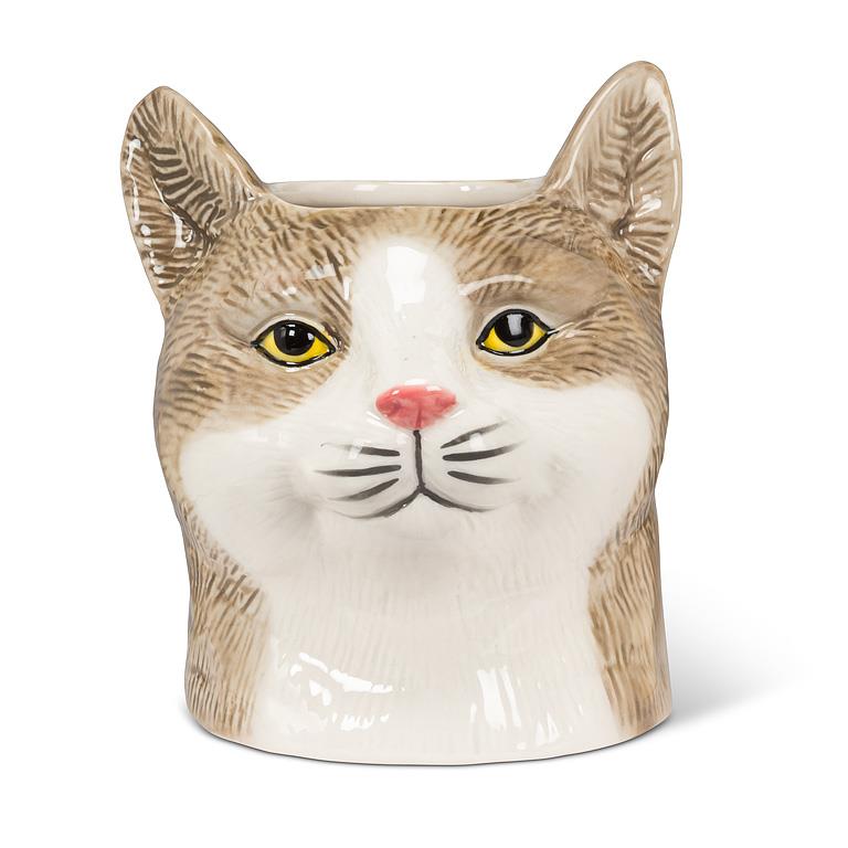 Tabby Cat Planter