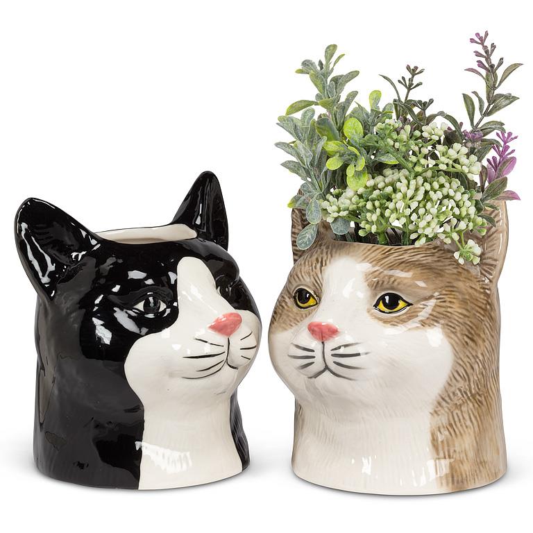 Tabby Cat Planter