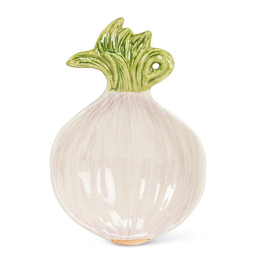 Small Onion Dish White + Purple