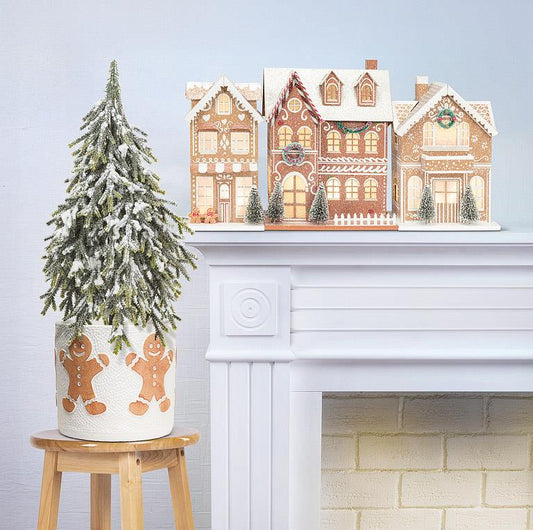 Gingerbread LED House with Balcony