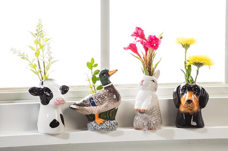 Standing Mallard Bud Vase