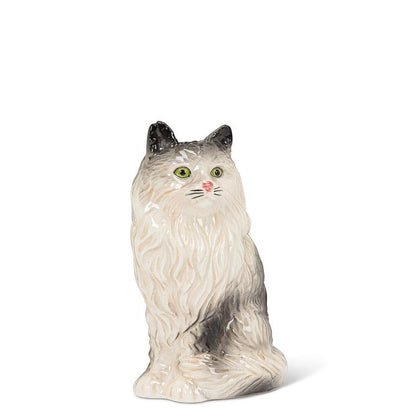 Sitting Persian Cat Bud Vase