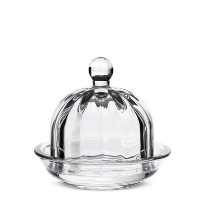 Small Optic Round Dish With Lid