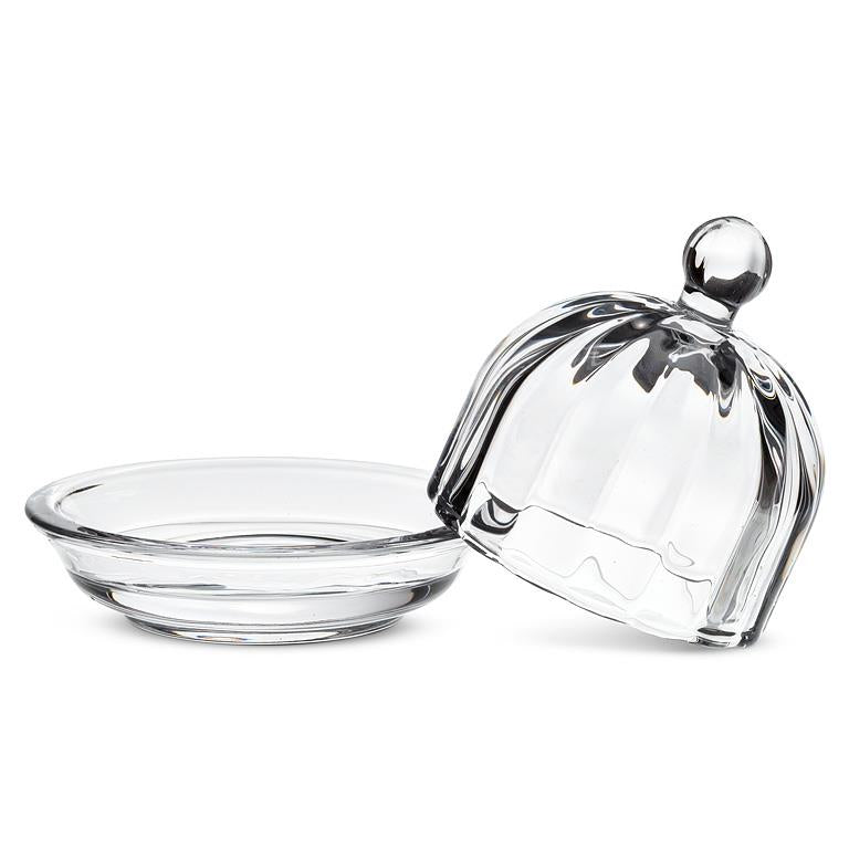 Small Optic Round Dish With Lid