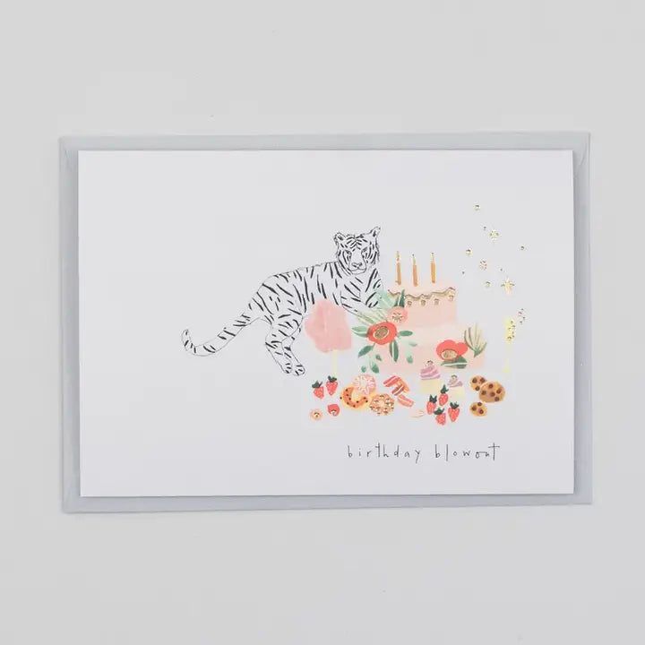 Birthday Blowout Foiled Greeting Card