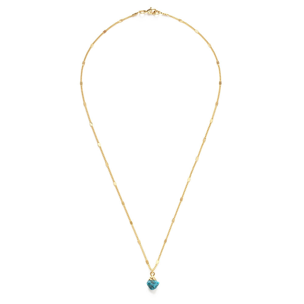 Raw Cut Turquoise Gemstone Necklaces