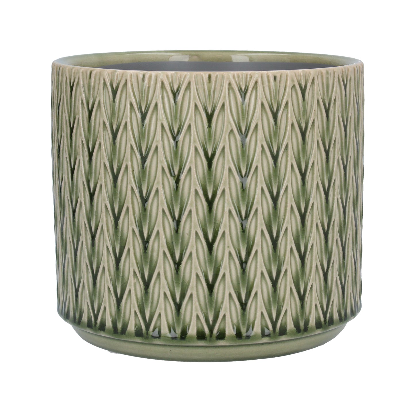 Green Staghorn Ceramic Mini Pot