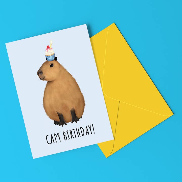 Capy Birthday Funny Birthday Card