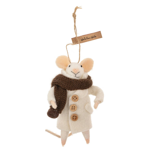 F130 - Wintertime Wells Mouse Ornament