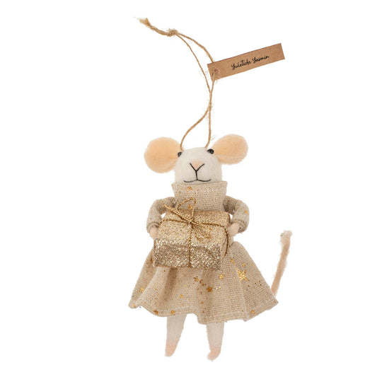F55 - Yuletide Yasmin Mouse Ornament