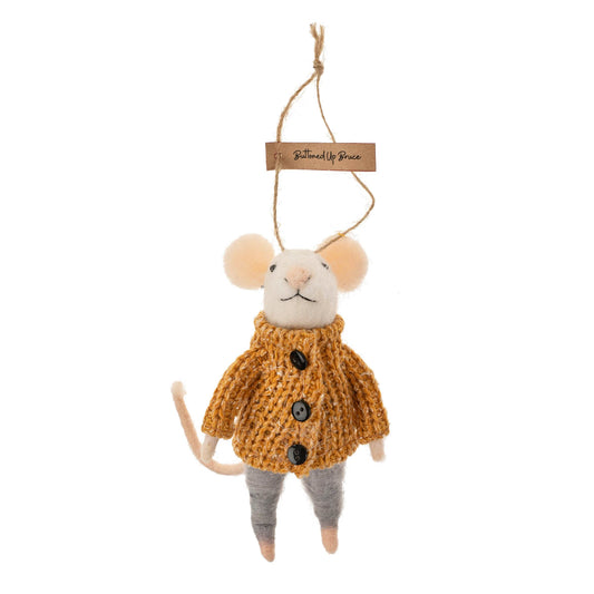 F69 - Buttoned Up Bruce Mouse Ornament