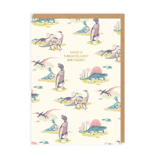 Pastel Dinosaurs Card