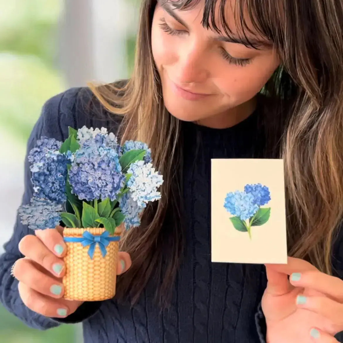 Mini Nantucket Hydrangea Pop-Up Card
