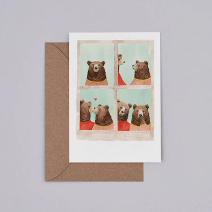 Photo Booth Kiss Card