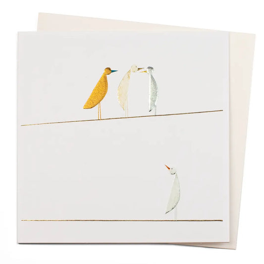 Birds On A Wire Card
