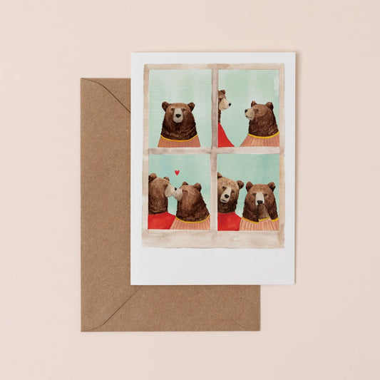 Photo Booth Kiss Card