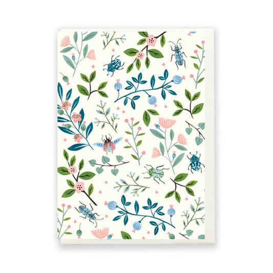 Beetles and Botanicals card