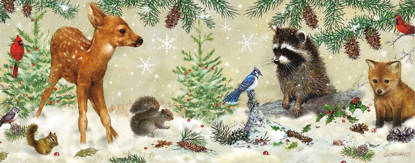 Forest Friends Panoramic Holiday Boxed Cards