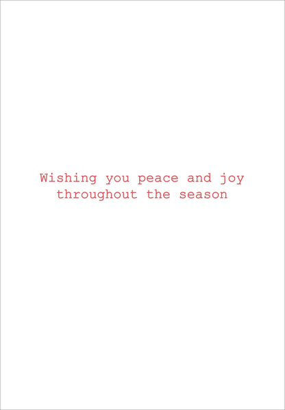 Tidings Of Peace And Joy Holiday Half Boxed Cards