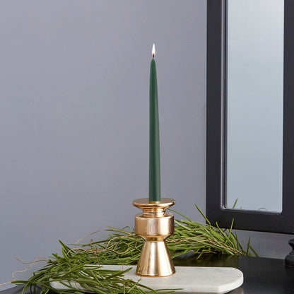 Taper Candle 9" X 7/8" Dark Green