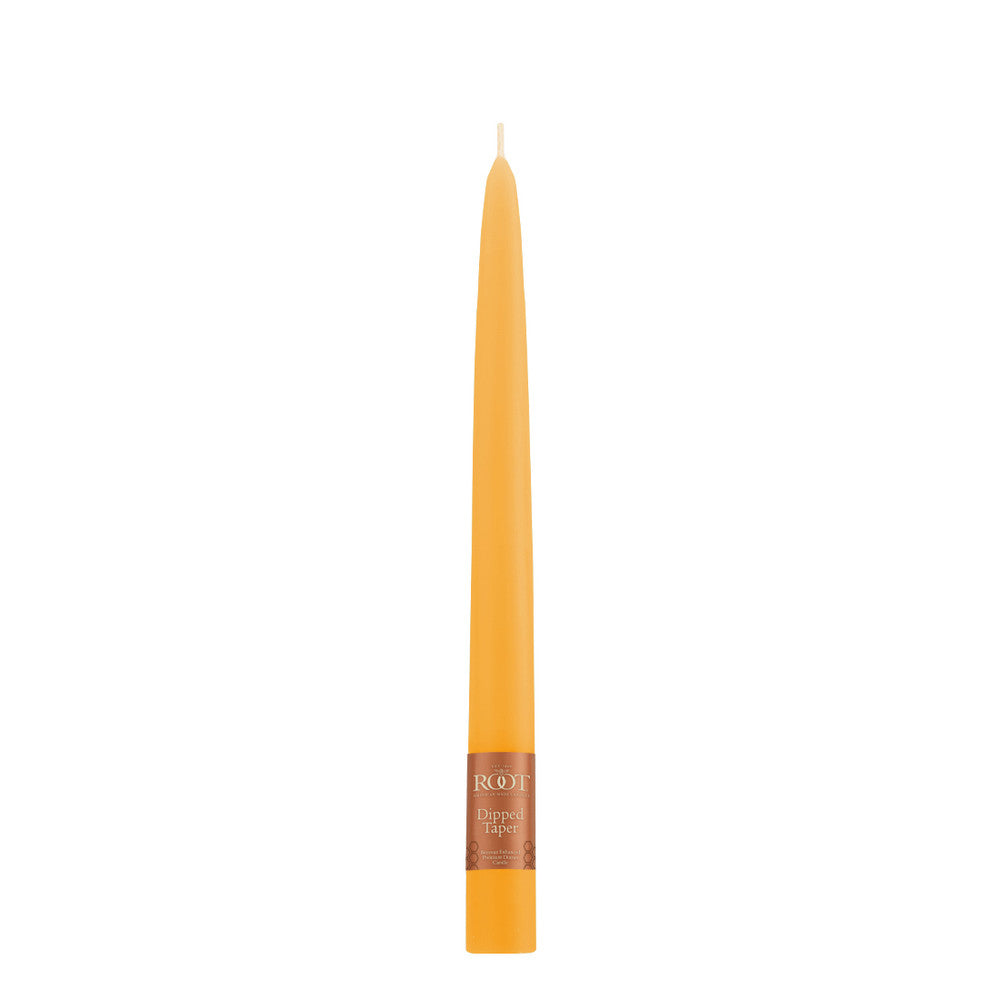 Taper Candle 9" X 7/8" Butterscotch