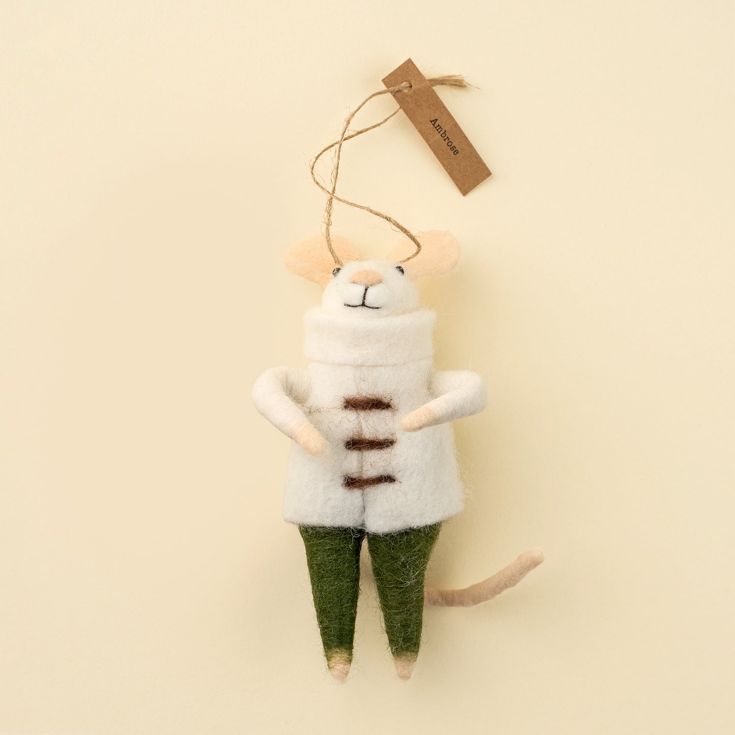 Ambrose Mouse Holiday Ornament
