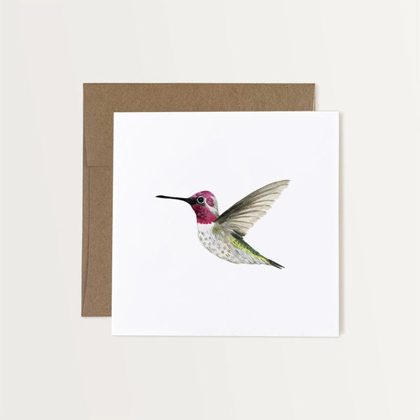 Anna's Hummingbird Art Card